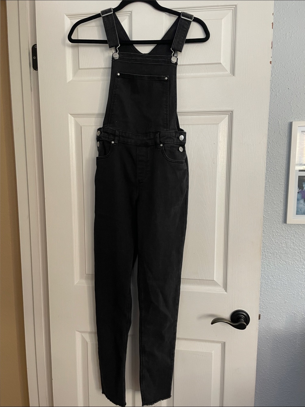 H&M Black Denim Overalls - Girls